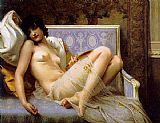 Famous Femme Paintings - Jeune femme denudee sur canape